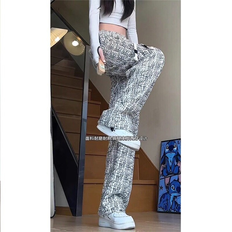 wassuphappy扎染休闲卫裤男秋冬季潮流灯芯绒阔腿裤子直筒运动裤,男装休闲裤,星座506A