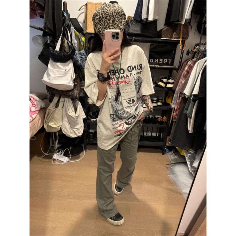 【网图有货】灰绿色工装裤欧美vibe裤子美式伐木裤GZK18LL-特P60,男装工装外套,星座1007（原301D）