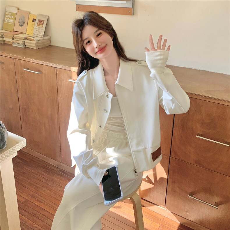 现货春装新款韩系复古阔版休闲外套夹克2603P140K218,女装短外套,2C219