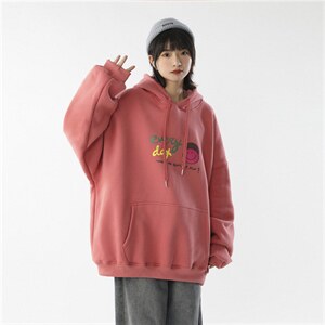 字母图案印花宽松中性连帽卫衣//A338-1 WY89 P45/控68图片