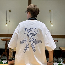 可48小时发货支持抖音得物来样二开美式满天星亮片短袖T恤MTX661，男装T恤，电商A486-1