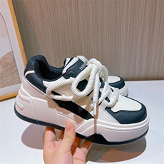 真皮小白鞋女2023秋季新款女士厚底鞋运动板鞋百搭平底鞋休闲女鞋，女鞋休闲鞋，电商A223