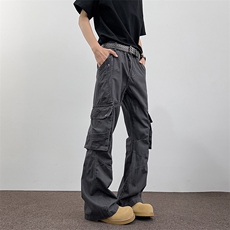 美式复古休闲潮牌男款工装裤男女K0118-P70，男装工装外套，星座308B-2