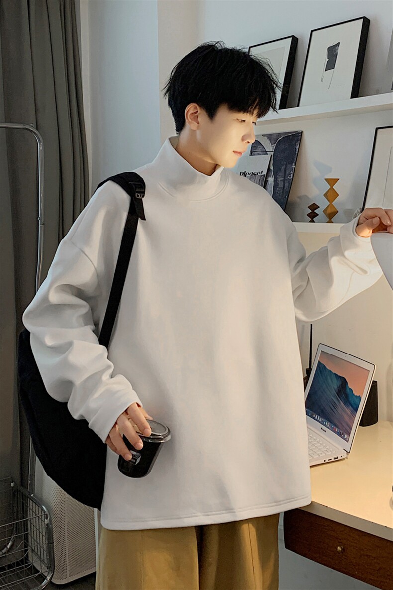 秋冬高领德绒卫衣男有加绒WY965-P35,男装卫衣,星座210-1