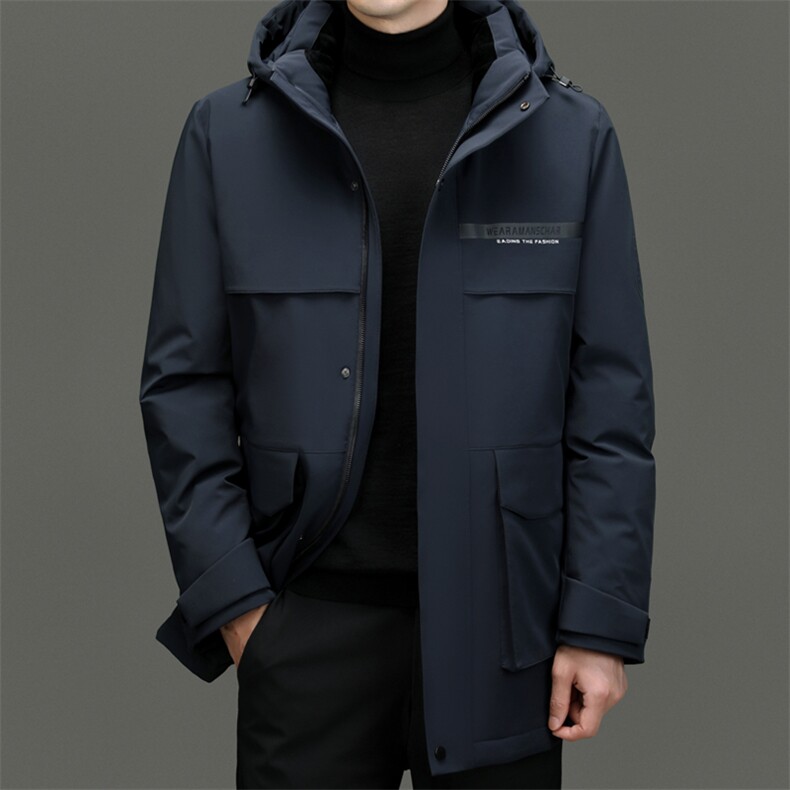 BN23803钱塘2020-2商务简约冬季厚款中年男士90鹅绒羽绒服P350,男装羽绒服,钱塘207-2