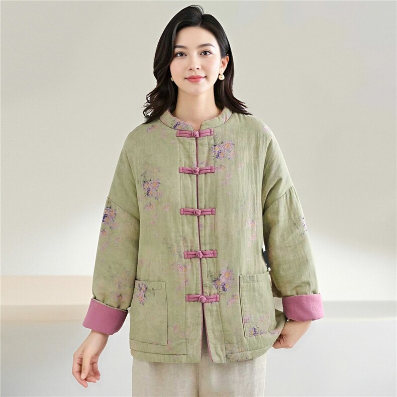 2025冬装新款修身保暖时尚菱形格连帽个性女士棉服外套,女装棉衣/棉服,江忆布依