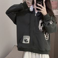 潮牌卫衣设计感上衣秋冬韩版宽松情侣开衫卫衣E573-P45，男装卫衣，星座911-2(原星座613-2）