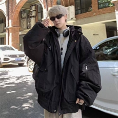 堆堆袖棉服冬季保暖宽松男士棉衣外套2025新款棉袄潮牌MF314-P95，男装棉衣，星座412-3