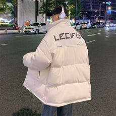 拼接加厚棉衣男PU皮立领棉袄软皮棉服外套3365-P90控118，男装棉衣，星座207