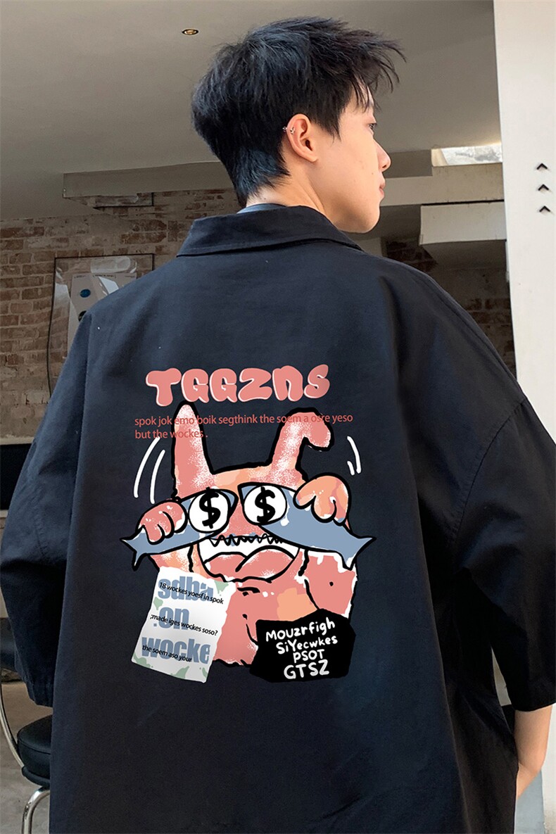 量大优供视频冰丝短袖衬衫男DXC534-特p25,男装衬衫,电商B371