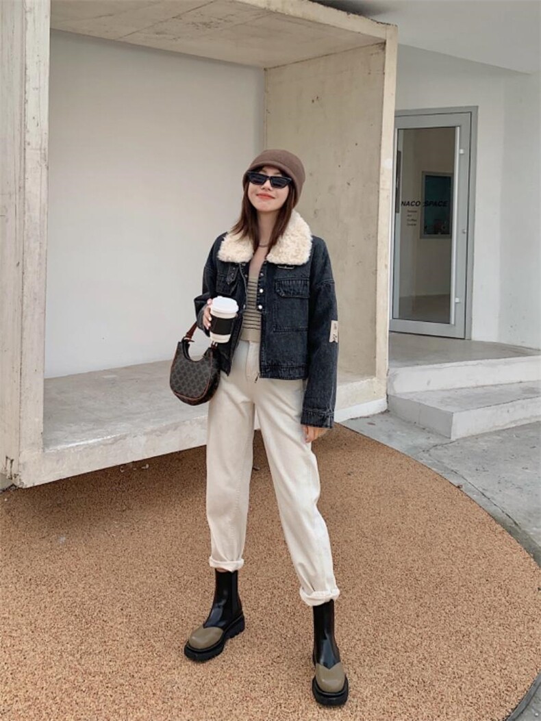 超洋气款牛仔派克服，其它，转角爱尚