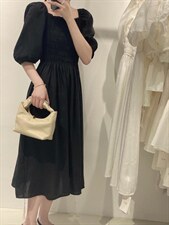 收腰连衣裙，女装连衣裙，驿谷