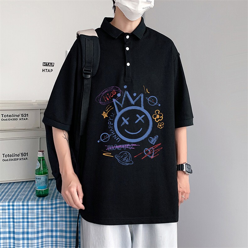 PL57180-P35翻领短袖polo衫男大码胖子半袖t恤男有领保罗衫模特,男装Polo衫,电商A040