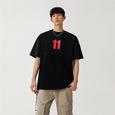 2025新款潮牌短袖宽松韩版字母印花扎染工艺T恤T8825/P5588，男装T恤，星座202