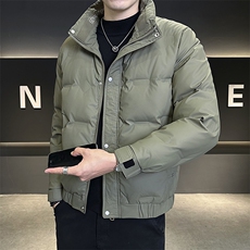 2025数据男士冬季羽绒服立领百搭鸭绒保暖青年夹克外套，男装夹克，电商A225