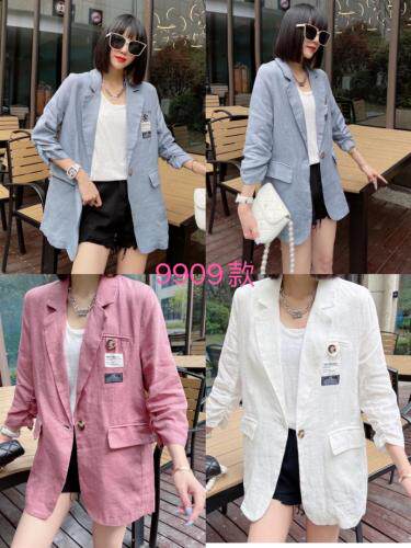 现货新款麻料西装，女装西装，久久索衣缘
