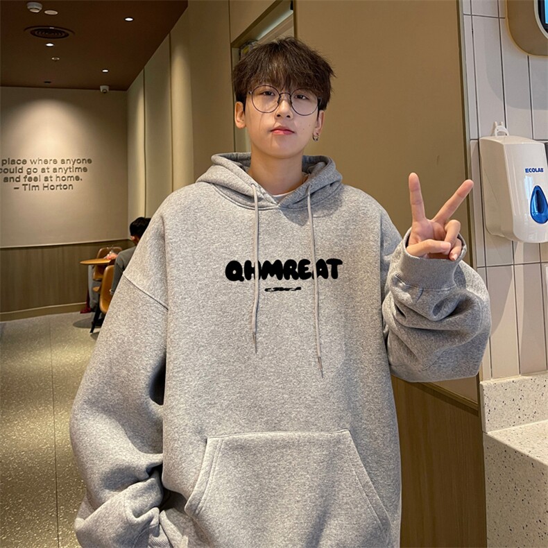 ！连帽圆领卫衣男装港风帽衫男LM195-P35,男装卫衣,电商B367