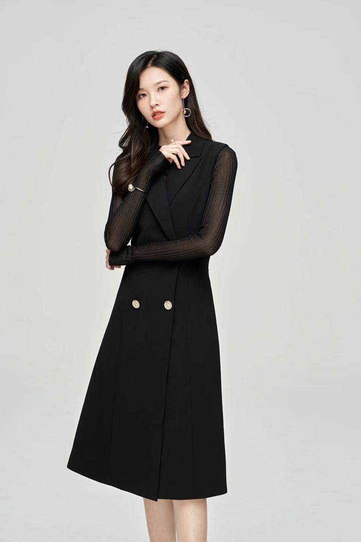 秋冬新款范儿连衣裙，女装连衣裙，牛牛原创