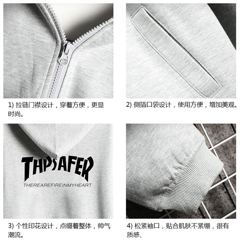 KS21007-P38加绒款-P43连帽开衫卫衣男运动外套大码班服网格,男装卫衣,电商A040A