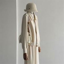 时尚网红春款套装洋气减龄拉链竖纹开衫外套阔腿卫裤运动两件套潮，女装套装/套裙，江南