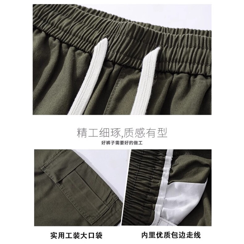 wassuphappy工装短裤男款夏季薄款潮牌宽松青少年休闲运动五分裤,男装休闲裤,星座617A-1（原B318A）