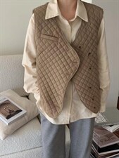 薄压格马甲，女装马甲，卡薇尔