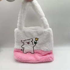 聚朋毛绒玩具 8310线条狗小手提包