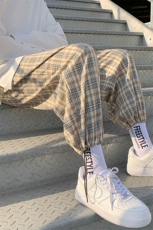 现货格子束脚裤夏季休闲裤KD279-P25，男装休闲裤，电商D312-1