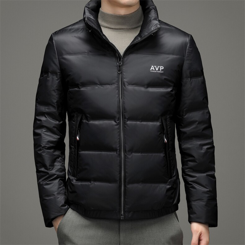 2023冬季新款商务休闲男士立领中青年外套羽绒服SNNYR16906-P295，男装羽绒服，电商B212（原钱塘6029）