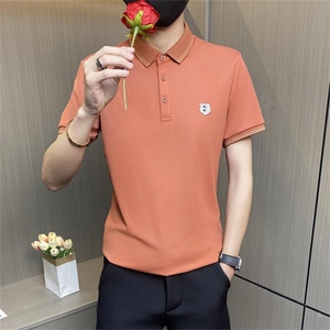 PL048-特P40控65社会小伙夏季短袖polo衫男潮牌ins翻领半袖T恤图片
