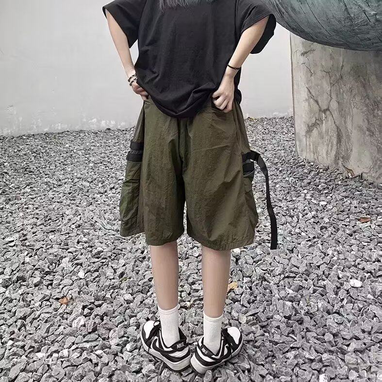 2023港风文艺做旧短裤男春夏宽松潮流五分裤,男装休闲裤,星座716-3