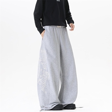 【现货】XZ1218(原611-3)BKW06特价P54美式复古刺绣宽松卫裤，男装休闲裤，星座1218（原611-3）