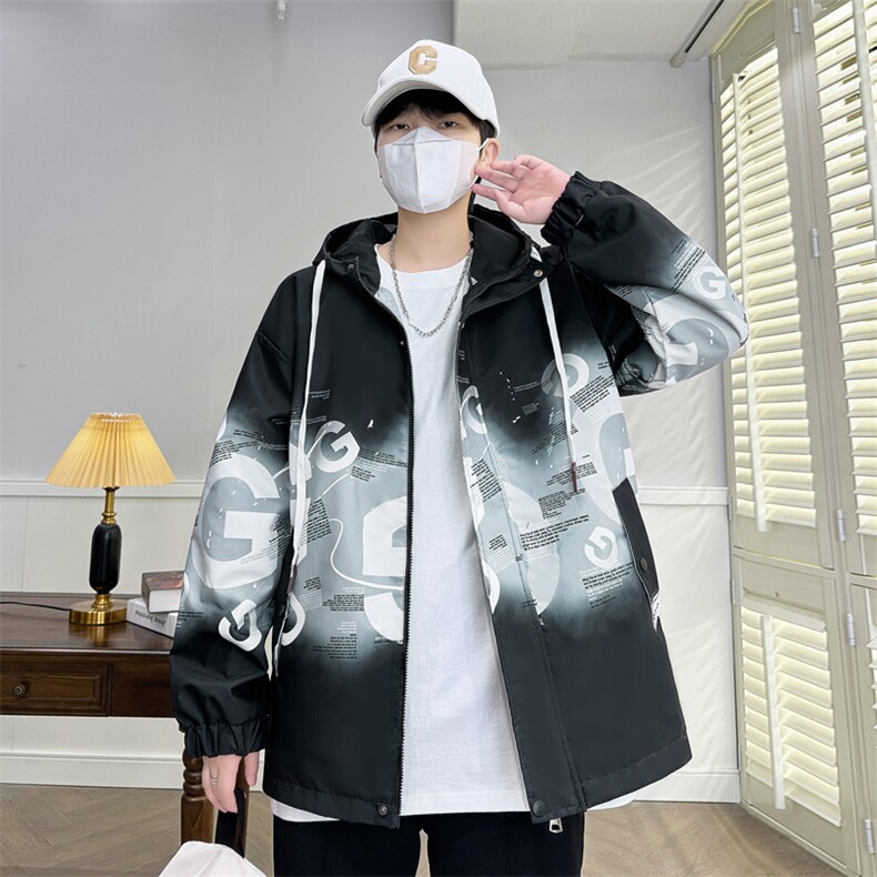 2025秋季男士渐变夹克青少年学生宽松休闲外套JK3620-P55,男装夹克,星座1105-2