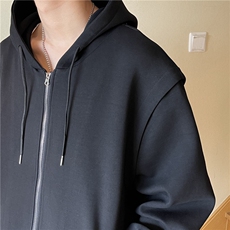 A450-WY1193-P100控139宽松重磅连帽开衫卫衣外套上衣，男装卫衣，电商A450