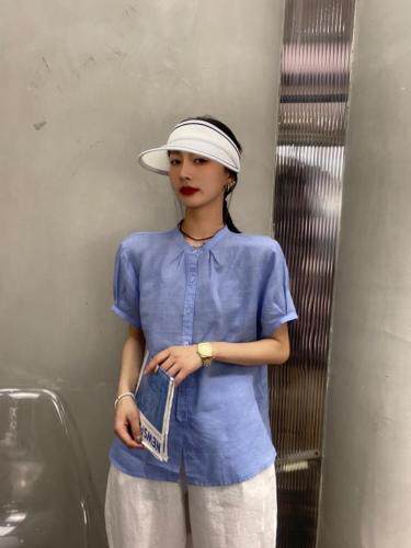 直纹苎麻面料，夏天就是行走的空调，舒服，女装，独上素帛