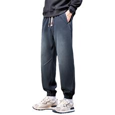 男装秋冬加绒宽松束脚休闲裤时尚显瘦抽绳哈伦工装裤JR602-P52，男装工装外套，星座610（原A335）