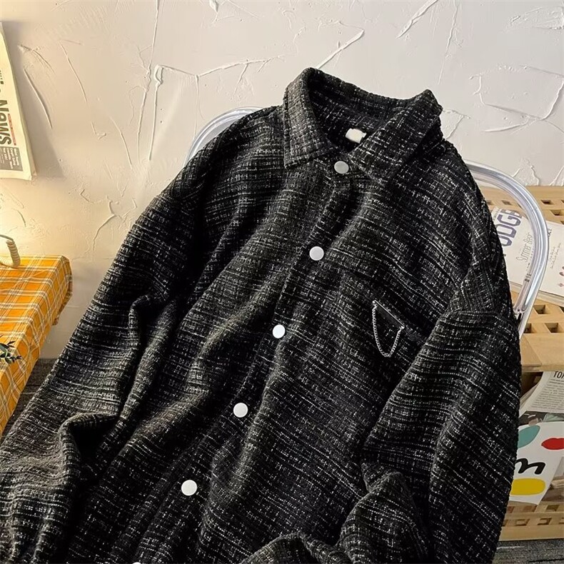 慵懒格子标准春秋青春流行夹克新款长袖外套CS128P65,男装夹克,星座1116-2