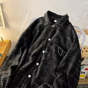 慵懒格子标准春秋青春流行夹克新款长袖外套CS128P65图片