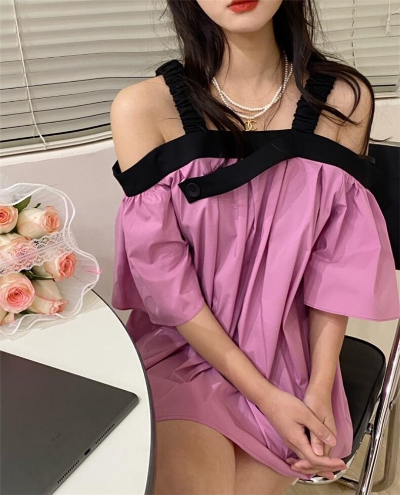 夏季新款吊带设计感小衫，女装背心吊带，唇蔻