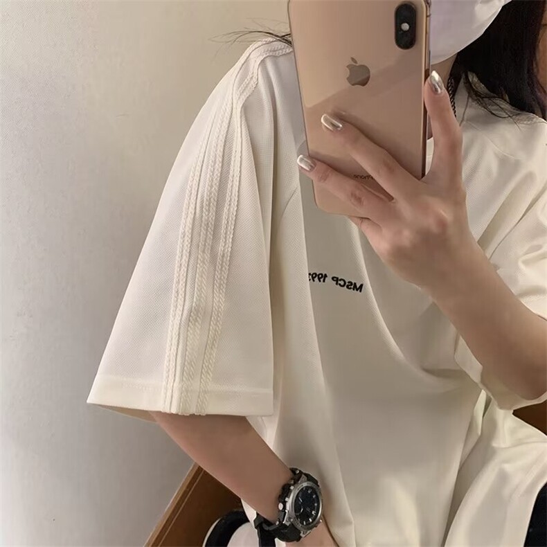 港风男美式大版宽松落肩短袖T恤T01-P40,男装T恤,星座308B-2