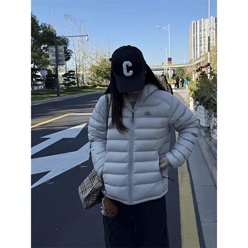 排骨羽绒棉服女轻薄款短款连帽2025秋冬新款韩系情侣保暖外套,男装棉衣,星座506A