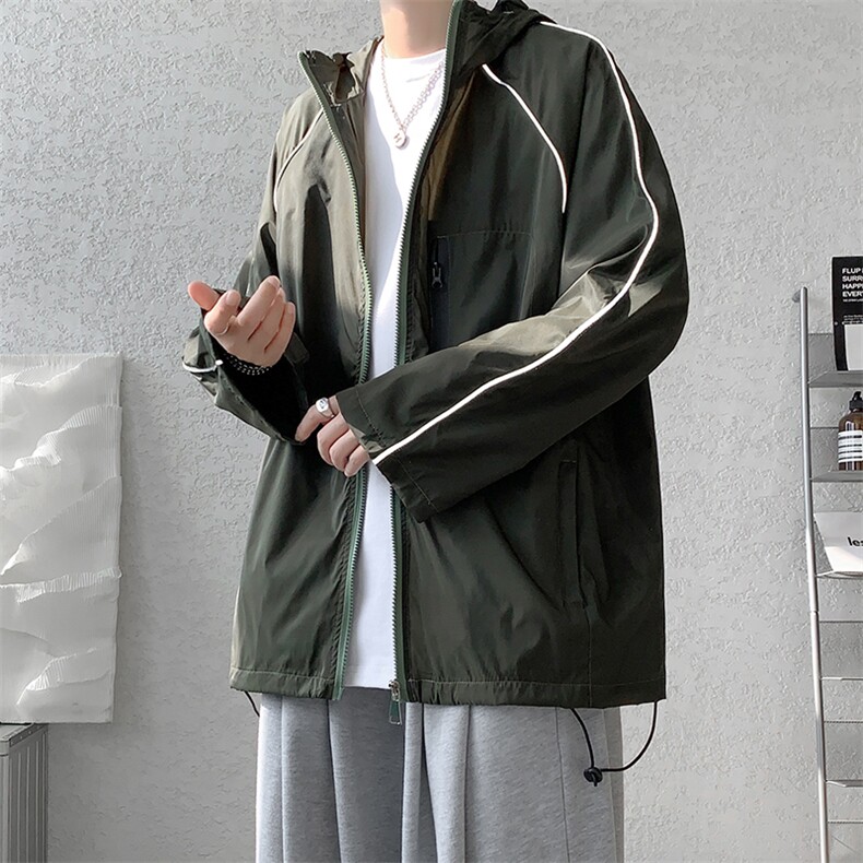 8XL-M特大码防晒衣连帽外套户外皮肤衣反光防晒服FS1601P68控88,男装夹克,电商D206-1