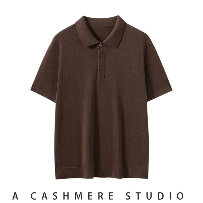 2025年秋季T恤短袖时尚百搭通勤休闲，男装羊绒套衫，朝思纯山羊绒