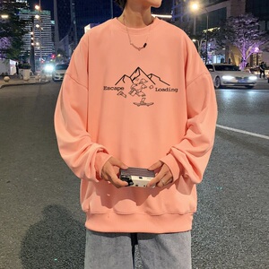 秋冬套头圆领卫衣男港风中性风大码宽松外套百搭1016-1 WY094 P28图片