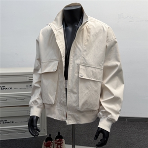 JK007假模 大口袋工装教练飞行立领夹克 聚酯纤维(S-3XL)TP38图片