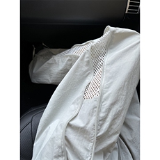 B221美式ins高街暗黑纯色网状拉链休闲裤LK24211-特P45控79，男装休闲裤，电商B221