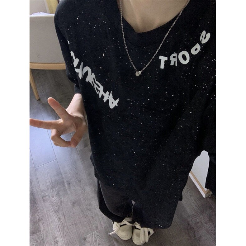 满天星字母短袖t恤男夏季潮牌五分袖XT7301-P35图片