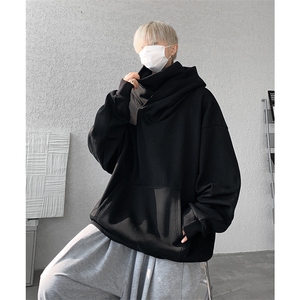 8XL-M刺客美式机能风外套高领连帽卫衣男加绒加厚上衣WY14P68控88图片