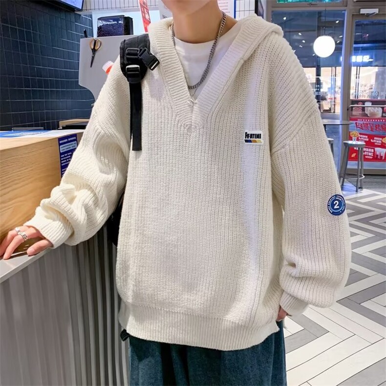 美式街头设计感圆领毛衣男慵懒风休闲针织衫B601P42,男装针织衫/毛衣,星座1116-2