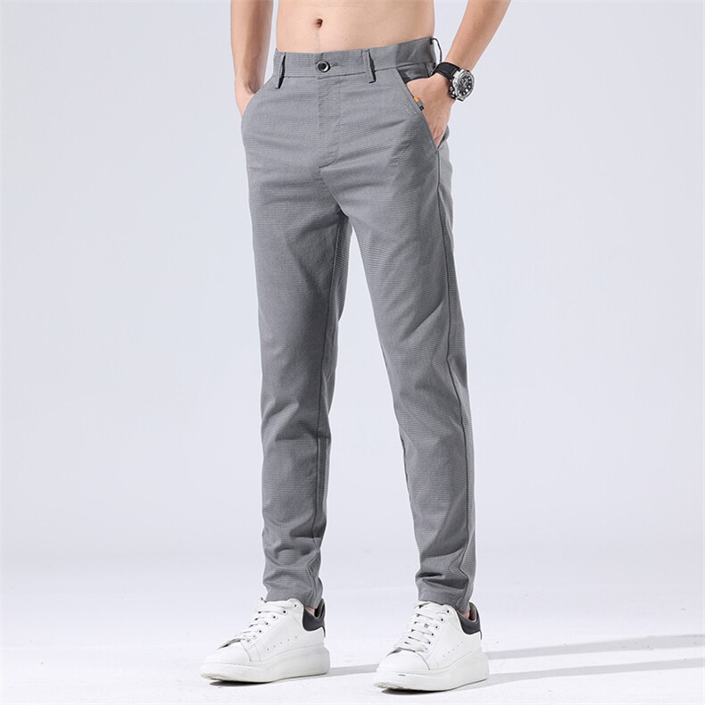 春夏男士直筒宽松休闲裤早秋华夫格男裤子时尚休闲裤男653现货，男装休闲裤，星座224-1